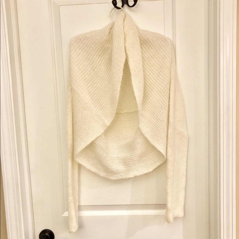 Benneton Large Cream Cocoon Cardigan Shrug